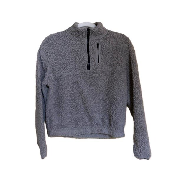 Wallflower • Quarter Zip Fleece • Light Gray • Small - Picture 11 of 12